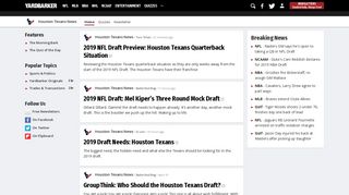 Houston Texans Rumors, News & Videos | Yardbarker.com