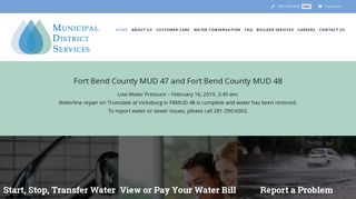 Municipal District Services, LLC - water and municipal water district ...