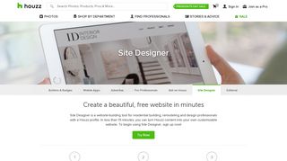 Houzz Site Designer: Build a Website for Your Home Design Company