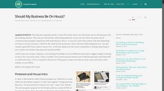 Should My Business Be On Houzz? | A David Creation
