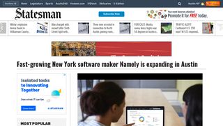 Fast-growing New York software maker Namely is expanding in Austin