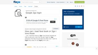Google 2go login Questions & Answers (with Pictures) - Fixya
