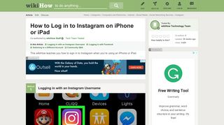 3 Ways to Log in to Instagram on iPhone or iPad - wikiHow