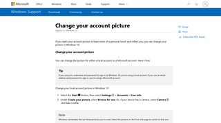 Change your account picture - Microsoft Support