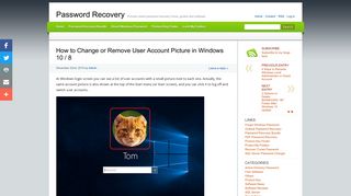 How to Change or Remove User Account Picture in Windows 10 / 8 ...