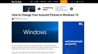 How to Change Your Account Picture in Windows 10