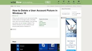 How to Delete or Remove a User Account Picture in Windows 10