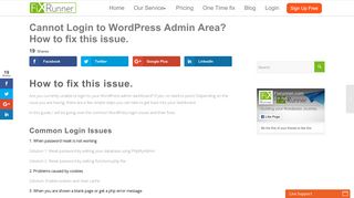 Cannot Login to WordPress Admin Dashboard? How to fix this issue.
