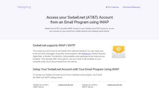 How to access your Swbell.net (AT&T) email account using IMAP