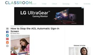How to Stop the AOL Automatic Sign-in Screen | Synonym