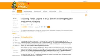 Auditing Failed Logins in SQL Server: Looking Beyond Post-event ...