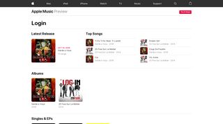 Login on Apple Music - iTunes