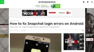 How to fix Snapchat login errors on Android | Android Central