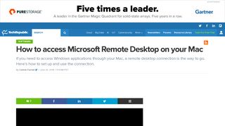 How to access Microsoft Remote Desktop on your Mac - TechRepublic