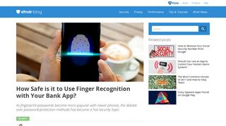 How Safe is it to Use Finger Recognition with Your Bank App? - PSafe