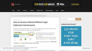 How to Access Internet Without Login Cyberoam (tunnel guru) | Noeik ...