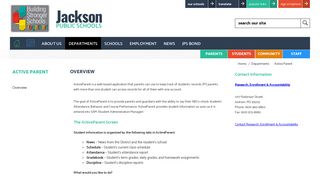 Active Parent / Overview - Jackson Public Schools