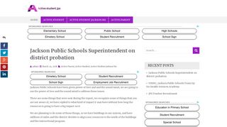 Jackson Public Schools Superintendent on district ... - Active Student Jps