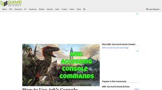 How to Use Ark's Console Commands | ARK: Survival Evolved