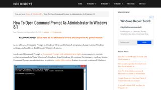 4 Ways To Open Command Prompt As Administrator In Windows 8.1