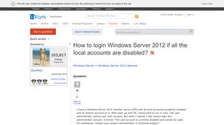How to login Windows Server 2012 if all the local accounts are ...