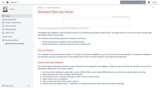 Standard Security Setup - Jenkins - Jenkins Wiki
