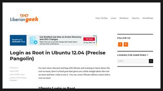 Login as Root in Ubuntu 12.04 (Precise Pangolin) | Liberian Geek
