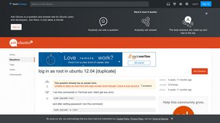 login - log in as root in ubuntu 12.04 - Ask Ubuntu