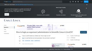 root - How to login as superuseradministrator in Scientific Linux ...