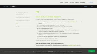 How to install the Bitstamp mobile app?