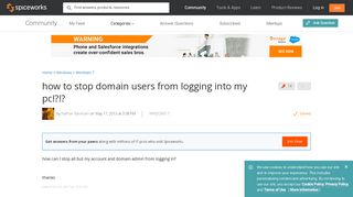 [SOLVED] how to stop domain users from logging into my pc ...