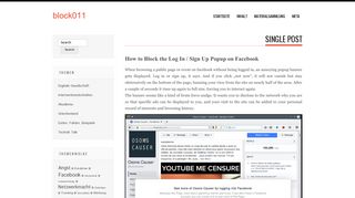 How to Block the Log In / Sign Up Popup on Facebook | block011
