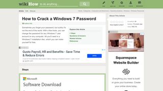 How to Crack a Windows 7 Password (with Pictures) - wikiHow
