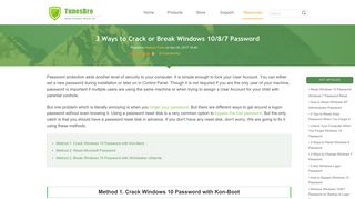 3 Ways to Crack or Break Windows 10/8/7 Password - TunesBro
