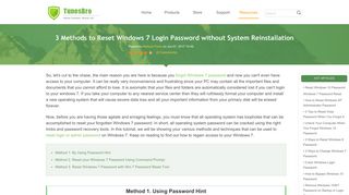 Forgot Windows 7 Password, Can I Reset Windows 7 Login Password?