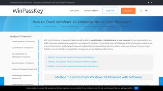 How to Crack Windows 10 Administrator or User Password ...