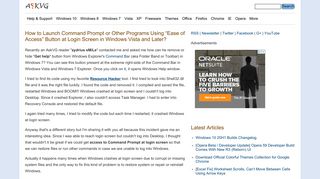 How to Launch Command Prompt or Other Programs Using 