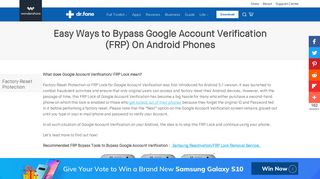 Easy Ways to Bypass Google Account Verification (FRP) On Android ...