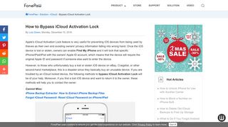How to Bypass iCloud Activation Lock - FonePaw