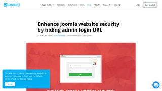 Enhance Joomla website security by hiding admin login URL ...