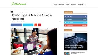 3 Ways to Bypass Mac OS X Login Scren Password | iSeePassword ...