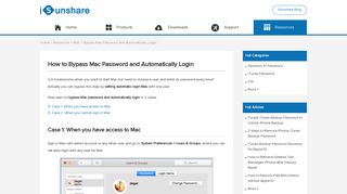 How to Bypass Mac Password and Automatically Login - iSunshare