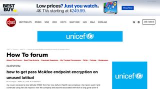how to get pass McAfee endpoint encryption on unused latitud ...