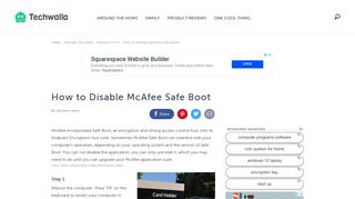 How to Disable McAfee Safe Boot | Techwalla.com