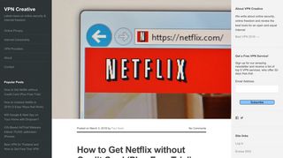 How to Get Netflix without Credit Card (Plus Free Trial) - VPN Creative