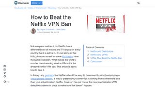 How to Beat the Netflix VPN Ban as of January 2019 - Cloudwards