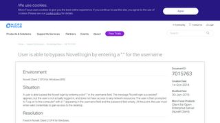 User is able to bypass Novell login by entering a 