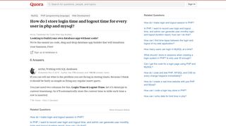How to store login time and logout time for every user in php and ...
