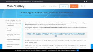 Top 2 Methods to Bypass Administrator Password in Windows XP ...