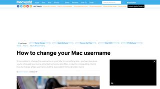 How To Change Your Mac Username & Home Folder Name ...